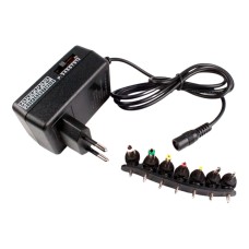 Сетевое зарядное устройство EnerGenie EG-MC-008, с кабелем, 1.0 A, Черный
