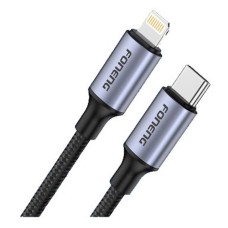 USB кабель Foneng X95 Apple iPhone SE 2022, iPhone 14 Pro Max, iPhone 14 Plus, iPhone 14 Pro, iPhone 14, iPhone 13 Pro, iPhone 13 Mini, iPhone 13, iPhone 13 Pro Max, iPhone 12 Mini, iPhone 12 Pro Max, iPhone 12 Pro, Lightning, 1.2 м., Черный