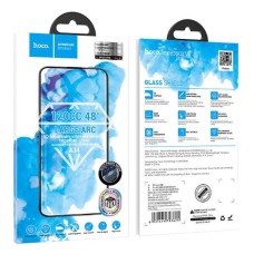 Захисне скло Apple iPhone 15 Pro Max, Hoco, 9D, Чорний