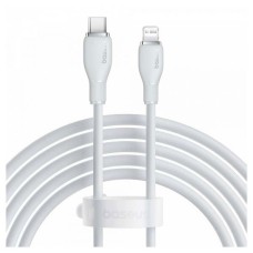 USB кабель Baseus P10355701221-00 Pudding Apple iPhone SE 2022, iPhone 14 Pro Max, iPhone 14 Plus, iPhone 14 Pro, iPhone 14, iPhone 13 Pro, iPhone 13 Mini, iPhone 13, iPhone 13 Pro Max, iPhone 12 Mini, iPhone 12 Pro Max, Lightning, 1.2 м., Белый
