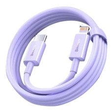 USB кабель Baseus CAYS001505 Superior Apple iPhone SE 2022, iPhone 14 Pro Max, iPhone 14 Plus, iPhone 14 Pro, iPhone 14, iPhone 13 Pro, iPhone 13 Mini, iPhone 13, iPhone 13 Pro Max, iPhone 12 Mini, Lightning, 1.0 м., Фиолетовый