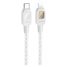 USB кабель Hoco U124 Apple iPhone SE 2022, iPhone 14 Pro Max, iPhone 14 Plus, iPhone 14 Pro, iPhone 14, iPhone 13 Pro, iPhone 13 Mini, iPhone 13, iPhone 13 Pro Max, iPhone 12 Mini, iPhone 12 Pro Max, iPhone 12 Pro, Lightning, 1.2 м., Сірий