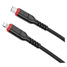 USB кабель Hoco X59 Apple iPhone SE 2022, iPhone 14 Pro Max, iPhone 14 Plus, iPhone 14 Pro, iPhone 14, iPhone 13 Pro, iPhone 13 Mini, iPhone 13, iPhone 13 Pro Max, iPhone 12 Mini, iPhone 12 Pro Max, iPhone 12 Pro, Lightning, 1.0 м., Чорний