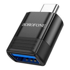 Переходник Borofone BV18, Type-C, USB, Черный