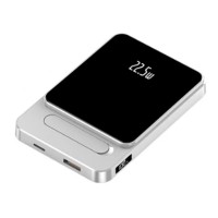 Павербанк (Power Bank) A77, 10000 mAh, Серебряный