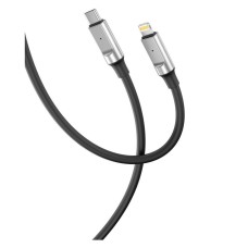 USB кабель XO NB-Q252A Apple iPhone SE 2022, iPhone 14 Pro Max, iPhone 14 Plus, iPhone 14 Pro, iPhone 14, iPhone 13 Pro, iPhone 13 Mini, iPhone 13, iPhone 13 Pro Max, iPhone 12 Mini, iPhone 12 Pro Max, iPhone 12 Pro, Lightning, 1.0 м., Чорний