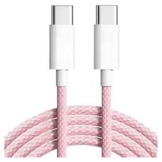 USB кабель Woven, Type-C, 1.0 м., Рожевий