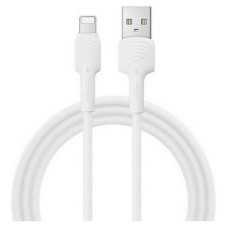 USB кабель Recci Shell RTC-N26L Apple iPhone SE 2022, iPhone 14 Pro Max, iPhone 14 Plus, iPhone 14 Pro, iPhone 14, iPhone 13 Pro, iPhone 13 Mini, iPhone 13, iPhone 13 Pro Max, iPhone 12 Mini, iPhone 12 Pro Max, Lightning, 1.0 м., Белый