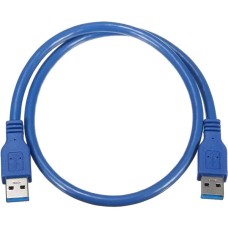 USB 3.0 AM/AM (тато-тато), 1.0 м., Синій
