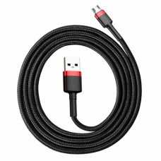 USB кабель Baseus CAMKLF-BG1, CAMKLF-B191 Cafule, MicroUSB, 1.0 м., Черный