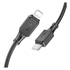USB кабель Hoco X101 Assistant Apple iPhone SE 2022, iPhone 14 Pro Max, iPhone 14 Plus, iPhone 14 Pro, iPhone 14, iPhone 13 Pro, iPhone 13 Mini, iPhone 13, iPhone 13 Pro Max, iPhone 12 Mini, iPhone 12 Pro Max, Lightning, 1.0 м., Чорний