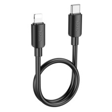 USB кабель Hoco X96 Hyper Apple iPhone SE 2022, iPhone 14 Pro Max, iPhone 14 Plus, iPhone 14 Pro, iPhone 14, iPhone 13 Pro, iPhone 13 Mini, iPhone 13, iPhone 13 Pro Max, iPhone 12 Mini, iPhone 12 Pro Max, Lightning, 0.25 м., Чорний