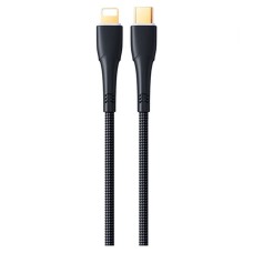 USB кабель Remax RC-C063 Bosu Apple iPhone SE 2022, iPhone 14 Pro Max, iPhone 14 Plus, iPhone 14 Pro, iPhone 14, iPhone 13 Pro, iPhone 13 Mini, iPhone 13, iPhone 13 Pro Max, iPhone 12 Mini, iPhone 12 Pro Max, Lightning, 1.2 м., Чорний