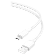 USB кабель XO NB249 Shiny Colorful, MicroUSB, 1.0 м., Білий