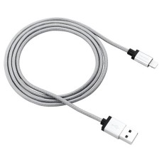 USB кабель Canyon CNS-MFIC3DG Apple iPhone SE 2022, iPhone 14 Pro Max, iPhone 14 Plus, iPhone 14 Pro, iPhone 14, iPhone 13 Pro, iPhone 13 Mini, iPhone 13, iPhone 13 Pro Max, iPhone 12 Mini, iPhone 12 Pro Max, Lightning, 1.0 м., Серый