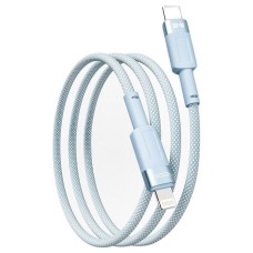 USB кабель Ridea RC-CP43 ColorPro Apple iPhone SE 2022, iPhone 14 Pro Max, iPhone 14 Plus, iPhone 14 Pro, iPhone 14, iPhone 13 Pro, iPhone 13 Mini, iPhone 13, iPhone 13 Pro Max, iPhone 12 Mini, iPhone 12 Pro Max, Lightning, 1.2 м., Блакитний