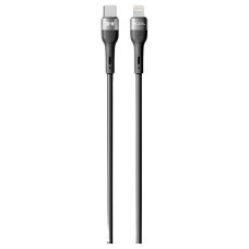 USB кабель Ridea RC-XS51 X-Silicone Apple iPhone SE 2022, iPhone 14 Pro Max, iPhone 14 Plus, iPhone 14 Pro, iPhone 14, iPhone 13 Pro, iPhone 13 Mini, iPhone 13, iPhone 13 Pro Max, iPhone 12 Mini, iPhone 12 Pro Max, Lightning, 2.0 м., Чорний