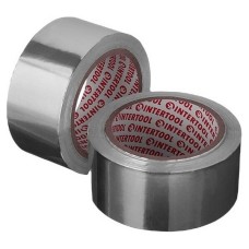 Скотч алюмінієвий термостійкий 50мм*25м INTERTOOL KT-0992