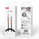 Кабель AUX XO NB-R269A, 1.0 м., 3.5 мм., Черный