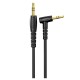 Кабель AUX XO NB-R272, 1.0 м., 3.5 мм., Черный