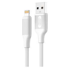 USB кабель XO NB265 Minimalist Apple iPhone SE 2022, iPhone 14 Pro Max, iPhone 14 Plus, iPhone 14 Pro, iPhone 14, iPhone 13 Pro, iPhone 13 Mini, iPhone 13, iPhone 13 Pro Max, iPhone 12 Mini, iPhone 12 Pro Max, Lightning, 1.0 м., Білий