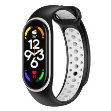 Ремінець Xiaomi Mi Band 5, Mi Band 6, BeCover Nike, Black-White, Білий