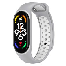 Ремінець Xiaomi Mi Band 5, Mi Band 6, BeCover Nike, Grey-White, Сірий