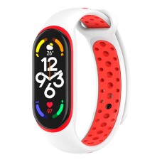 Ремінець Xiaomi Mi Band 5, Mi Band 6, BeCover Nike, White-Red, Білий