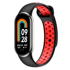 Ремінець Xiaomi Mi Band 8, BeCover Nike, Black-Red, Чорний