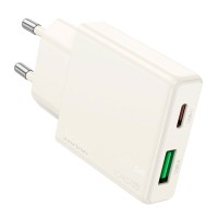 Сетевое зарядное устройство Hoco N45 Biscuit, Белый