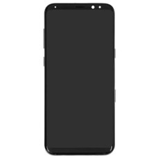 Дисплей Samsung G955 Galaxy S8 Plus, з сенсором, з рамкою, IPS, Чорний