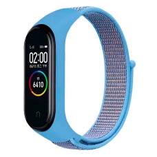 Ремінець Xiaomi Mi Band 3, Mi Band 4, Nylon, Light Blue, Блакитний