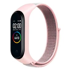 Ремінець Xiaomi Mi Band 3, Mi Band 4, Nylon, Pink-Grey, Рожевий