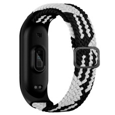 Ремінець Xiaomi Mi Band 3, Mi Band 4, BeCover Elastic Nylon, Black-White, Чорний