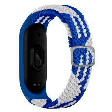 Ремінець Xiaomi Mi Band 3, Mi Band 4, BeCover Elastic Nylon, Blue-White, Синій