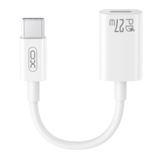 Переходник XO NB-R268A Apple iPhone SE 2022, iPhone 14 Pro Max, iPhone 14 Plus, iPhone 14 Pro, iPhone 14, iPhone 13 Pro, iPhone 13 Mini, iPhone 13, iPhone 13 Pro Max, iPhone 12 Mini, iPhone 12 Pro Max, Lightning, Type-C, 0.12 м., Белый