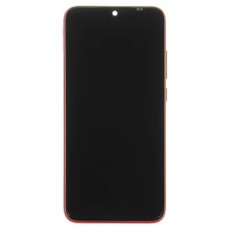 Дисплей Xiaomi Redmi Note 7, Redmi Note 7 Pro, (PRC), з сенсором, з рамкою, Червоний