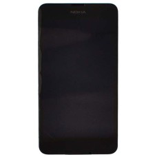 Дисплей Nokia Lumia 630 Dual Sim, Lumia 635, (PRC), з сенсором, з рамкою, Чорний