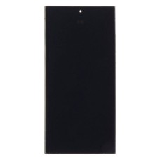 Дисплей Samsung S928 Galaxy S24 Ultra, (Original), з рамкою, з сенсором, Чорний