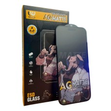 Захисне скло Apple iPhone 15 Pro Max, AG-Matte ESD AntiStatic, Чорний
