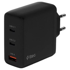 Сетевое зарядное устройство Ttec SmartCharger Trio GAN, Type-C, Черный