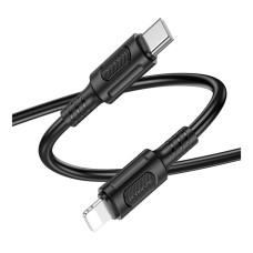 USB кабель Borofone BX111 Feliz Apple iPhone SE 2022, iPhone 14 Pro Max, iPhone 14 Plus, iPhone 14 Pro, iPhone 14, iPhone 13 Pro, iPhone 13 Mini, iPhone 13, iPhone 13 Pro Max, iPhone 12 Mini, iPhone 12 Pro Max, Lightning, 1.0 м., Черный