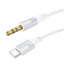 Кабель AUX Borofone BL19 Creator, Type-C, 3.5 мм, 1.0 м., Білий