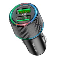 Автомобильное зарядное устройство Borofone BZ21A, 3.0 A, Черный