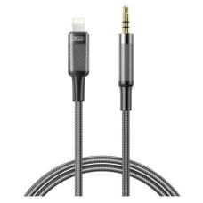 Кабель AUX XO NB-R279A Apple iPhone SE 2022, iPhone 14 Pro Max, iPhone 14 Plus, iPhone 14 Pro, iPhone 14, iPhone 13 Pro, iPhone 13 Mini, iPhone 13, iPhone 13 Pro Max, iPhone 12 Mini, iPhone 12 Pro Max, iPhone 12 Pro, Lightning, 1.0 м., Чорний
