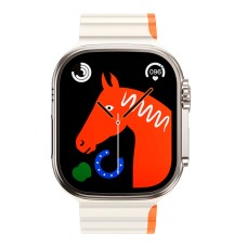 Ремінець Apple Watch 38, Watch 40, Hoco AS102, White-Orange, Білий