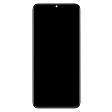 Дисплей Vivo Y02, (PRC), з сенсором, з рамкою, Чорний