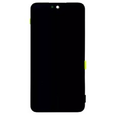 Дисплей Samsung A556 Galaxy A55 5G, (High quality), з сенсором, з рамкою, Чорний