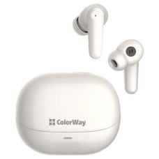 Навушники бездротові СolorWay Slim TWS-1 Earbuds Long Life, Стерео, Бежевий
