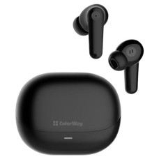 Навушники бездротові СolorWay Slim TWS-1 Earbuds Long Life, Стерео, Чорний